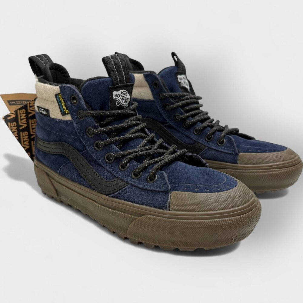 Vans SK8-Hi MTE-2 Utility Gum Navy Khaki Women’s 5.5 Winter Boots NWT - Picture 1 of 13
